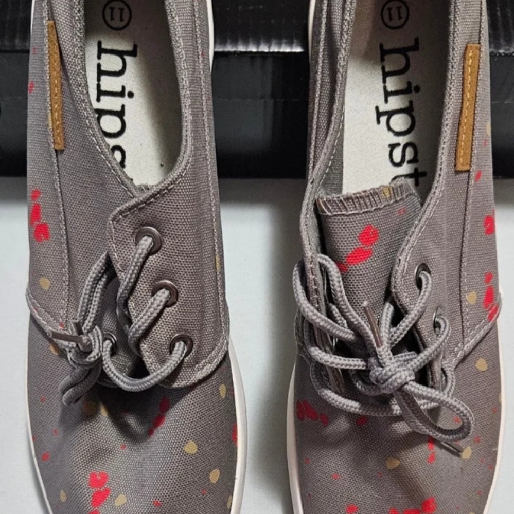 Mens Hipster Swag Splatter Canvas tennis shoes. Men's 11.